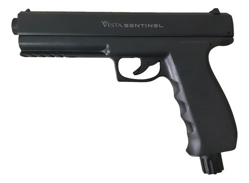 Pistola Disuasiva Vesta Pdw .50 No Letal Co2 19j Autodefensa Negro 0.5 Mm