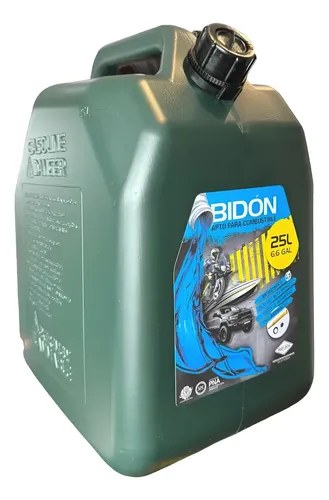 Bidon De Combustible 25 Litros Pico Vertedor Homologado Roan Verde