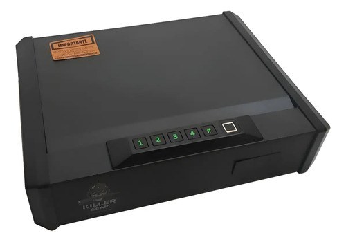 Caja Fuerte De Acceso Rápido Para Pistola Killer Gear Delta Color Negro