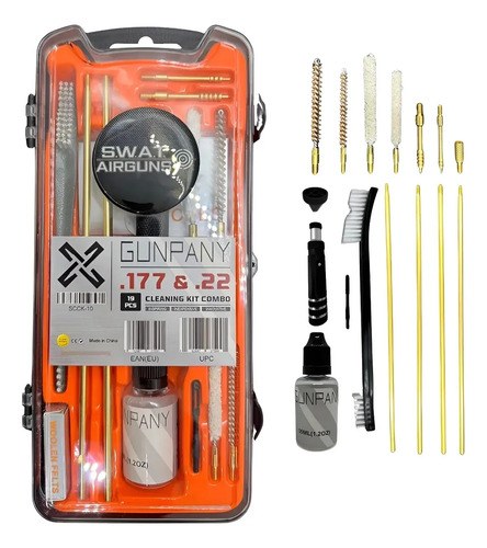 Kit Limpieza 4,5mm Y 5.5mm Pistolas Rifles Aire Comprimido
