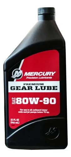 Aceite De Pata Mercury Sae 80w-90 Para Motores Menos 75hp