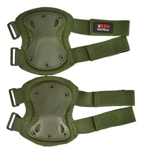 Protector Rodillas Y Codos Rbn Tactical Kp701 Verde Airsoft Verde Unico