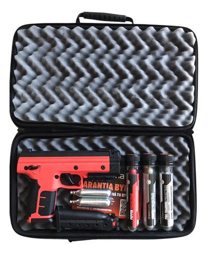 Pistola Disuasiva Kit Byrna Sd Xl Defensa Personal No Letal Naranja 17.272 Mm
