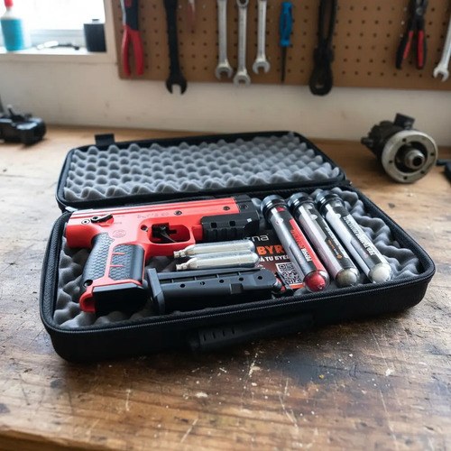 Pistola Disuasiva Kit Byrna Sd Xl Defensa Personal No Letal Naranja 17.272 Mm - 2