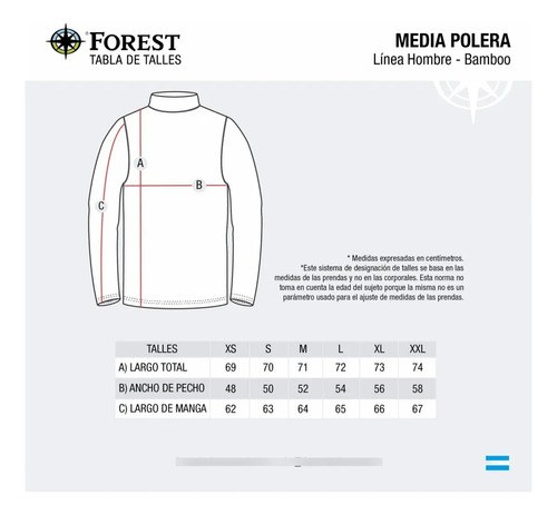 Polera Termica Forest Hombre Fibra De Bamboo Negra Negro Xs - 3