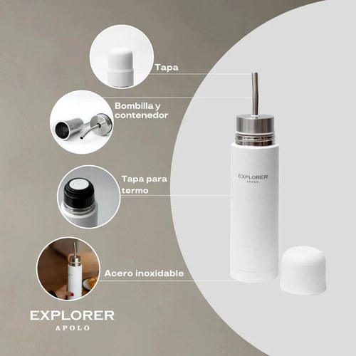 Mate Listo Explorer Apolo Blanco Matelisto - 3