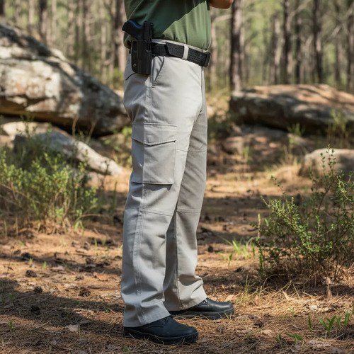 Pantalón Tactico Cargo Operador Gris Boswil Gris Liso