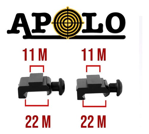 Montaje Adaptador Bipieza 22 A 11 Mm Apolo - 3