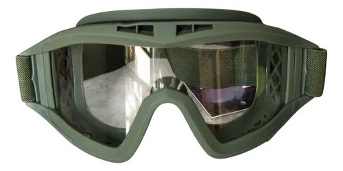 Anteojos Antiparras Proteccion Ocular Airsoft Verde/blanco Verde