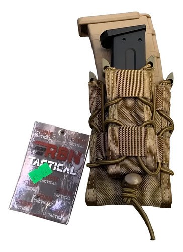 Porta Cargador Tactico Doble Rbn Tactical Tan Airsoft Tan