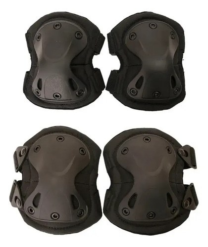 Protector Rodillas Y Codos Rbn Tactical 701 Negro Airsoft Negro Unico