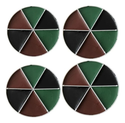 Cremas De Enmascaramiento Camuflaje Militar Ejercito Kit 4u Camuflado