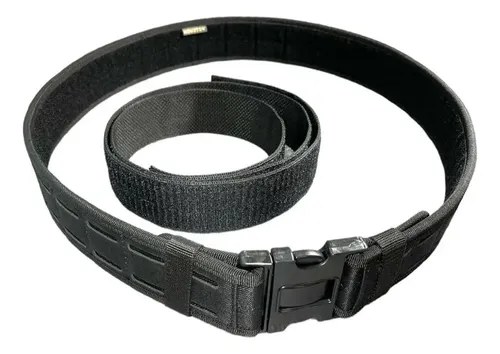 Cinturon Tactico Sistema Molle Doble Corte Láser Houston Negro Poliéster 100 - 2