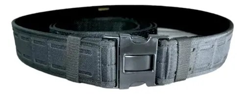 Cinturon Tactico Sistema Molle Doble Corte Láser Houston Negro Poliéster 100 - 3