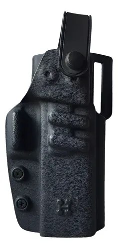 Funda Pistolera Táctica Externa Kydex Bersa Bp9 Fs Houston Diestro Negro