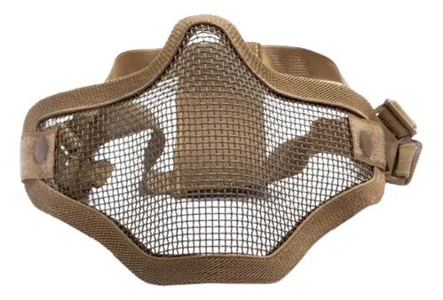 Máscara Mesh Proteccion Airsoft Asg Metálicatáctica Beige Lisa Unico