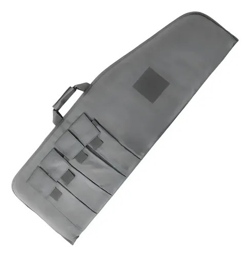 Funda Reforzada Arma Larga Acolchada Rifle Bullpup Pcp 100cm Zurdo/diestro Gris