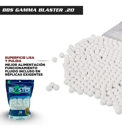 Balines Airsoft Asg Blaster Plasticos 6 Mm 0.20g Bolsa X 1kg - 3