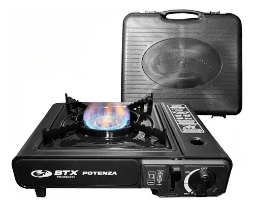 Anafe Cocina Portatil Para Camping Con Maletin 1 Hornalla Negro - 2