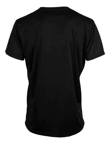 Remera Deportiva Hombre Manga Corta Running Urban Gym Sport Negro Lisa L - 3
