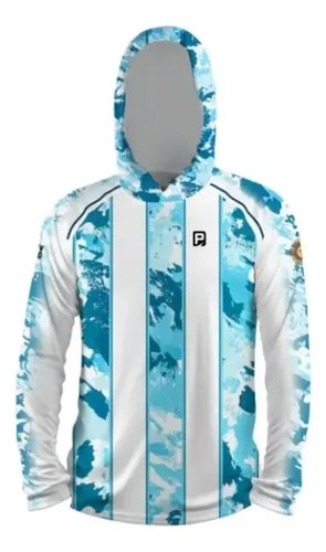 Remera Payo Pasion Argentina Secado Rápido Capucha Dedal Uv Pasion Argentina Xl
