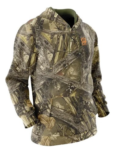 Buzo Caza Payo Canguro Camuflado Monte Para Hombre L Monte Camuflado