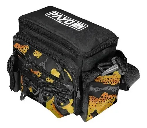 Bolso De Pesca Riñonera Vadeo Payo Con 4 Cajas Para Señuelos Color Skin Dorado