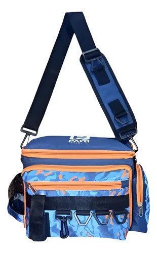Bolso De Pesca Riñonera Vadeo Payo Con 4 Cajas Para Señuelos Color Naranja - 3