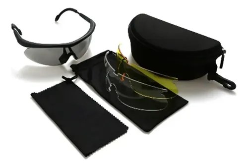 Lentes Anteojos Earmor G01 Combo 3 Cristales Intercambiables Ambar / Transparente / Esfumado - 2
