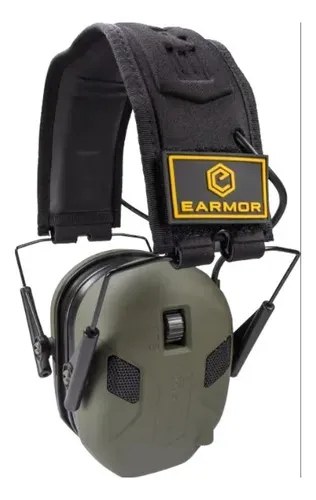 Protector Auditivo Electronico Earmor M300x 4 Microfonos Verde
