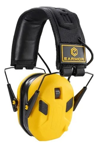 Protector Auditivo Electronico Earmor M300x 4 Microfonos Amarillo