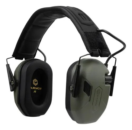 Protector Auditivo Electronico Earmor M300a Tiro Deportivo Verde Oscuro