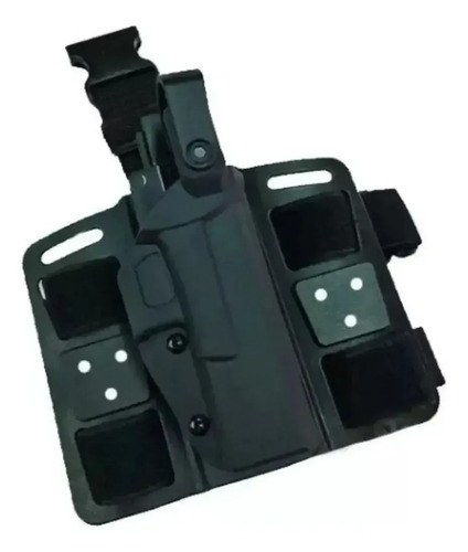 Base Muslera Tactica Pistoleras Nivel 3 Polímero Houston Diestro Negro