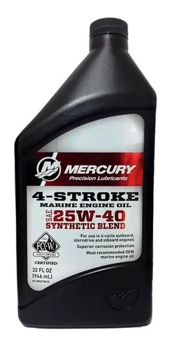 Aceite Mercury 4t 25w40 Sintético 1 Litro