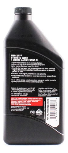 Aceite Mercury 4t 25w40 Sintético 1 Litro - 3