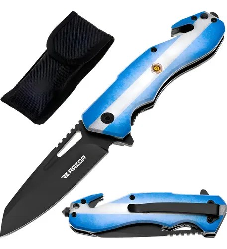 Navaja Táctica Razor Supervivencia Rescate Acero Inoxidable 440a 8cm Argentina