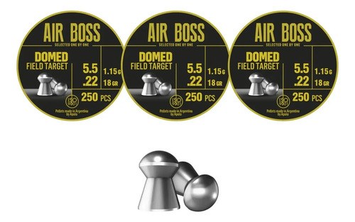 Balines Apolo Air Boss Domed Field Target 5,5mm 18gr X 750u