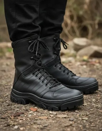 Borsegúi Borcego Modelo F1, Cuero Vacuno Qlq Tactico Negro 42 Ar