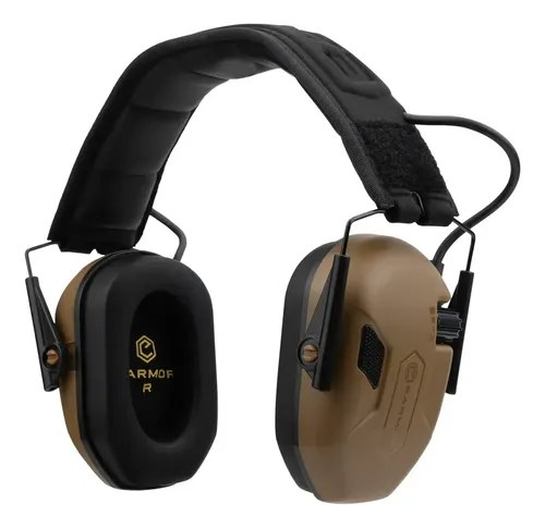 Protector Auditivo Electronico Earmor M300a Tiro Deportivo Coyote