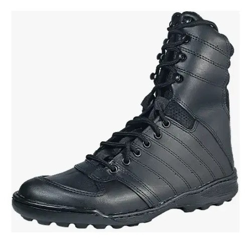 Borcegos Táctico De Cuero Qlq Táctico P1 Color Negro Negro 40 Ar