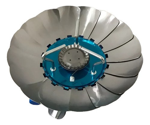 Anafe Portátil Plegable Con Rompe Viento Camping Gas Butano - 2