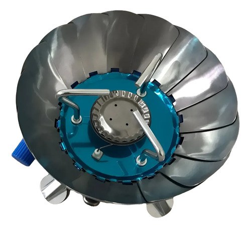 Anafe Portátil Plegable Con Rompe Viento Camping Gas Butano - 3