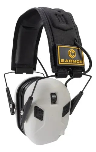 Protector Auditivo Earmor M300x 4 Microfonos Blanco