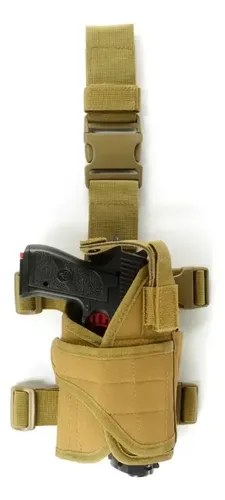 Pistolera Muslera Táctica Universal Rbn Tactical Tan Orientación De La Mano Diestro - 3