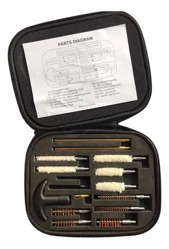 Kit Universal De Limpieza Baqueta Para Armas Corta Pistolas