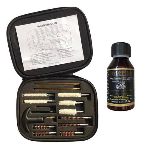 Kit Universal De Limpieza + Desencobrante Para Armas Cortas