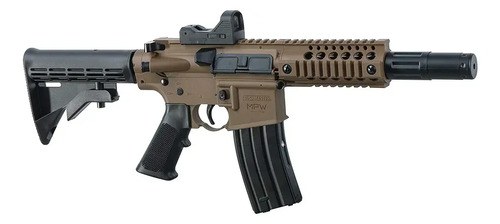 Carabina Co2 Crosman Bushmaster Mpw Full Auto 4,5mm Blow B2c Tan Black 4.5 Mm
