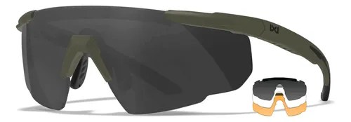 Anteojos Wiley X Saber Advanced Gris Rust Transparente Verde Verde