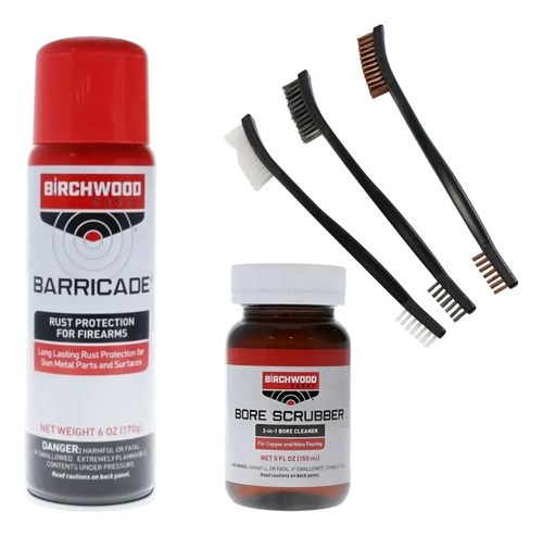 Limpieza Armas Birchwood Lubricante Desemplomante Cepillos