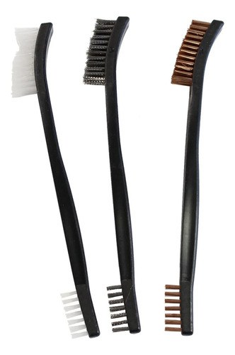 Cepillos Limpieza Birchwood Casey Pack X3 Nylon Bronce Acero